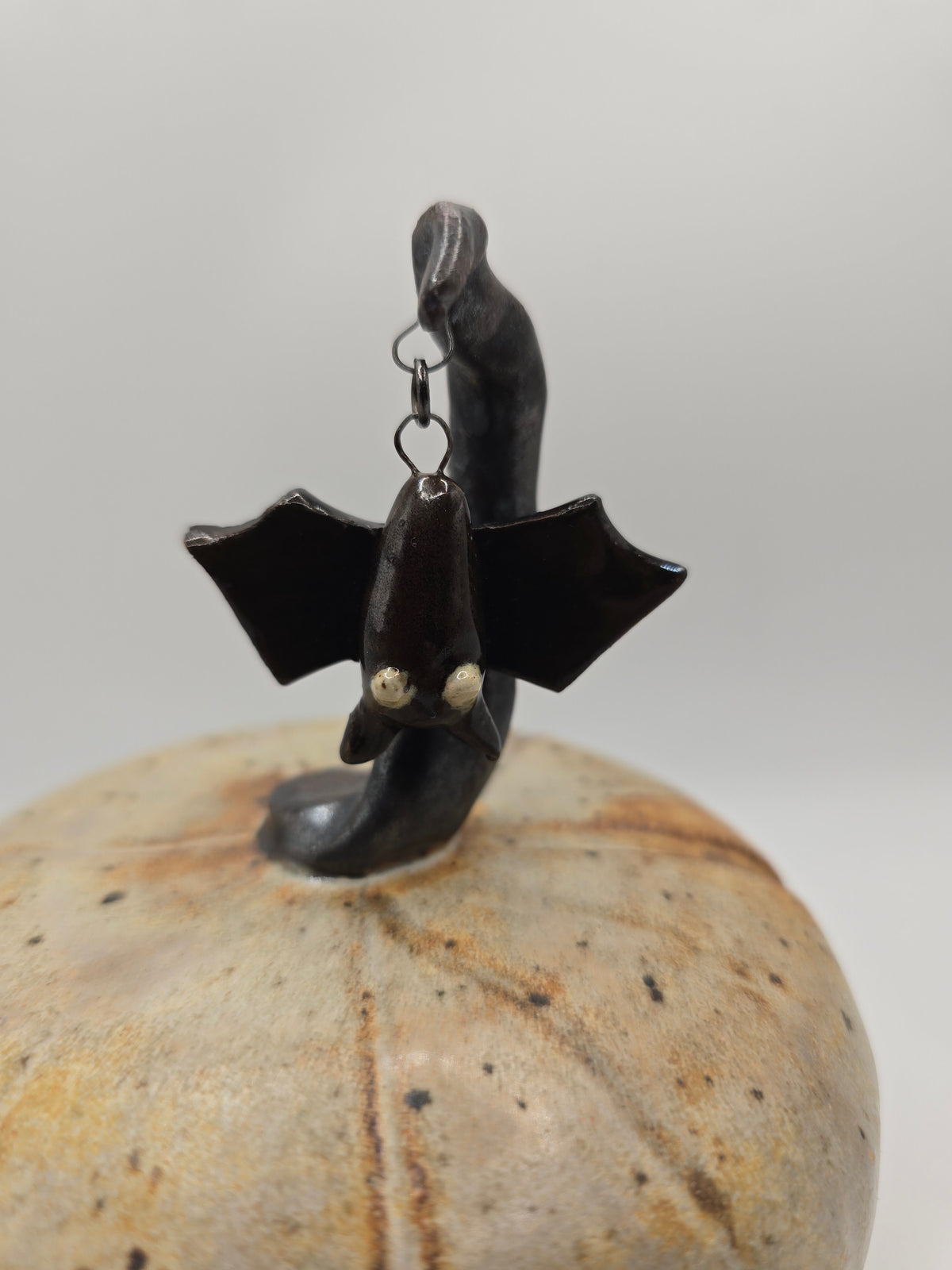 Jack-O-Lantern w Bat Charm Luminary - Jennifer Erickson