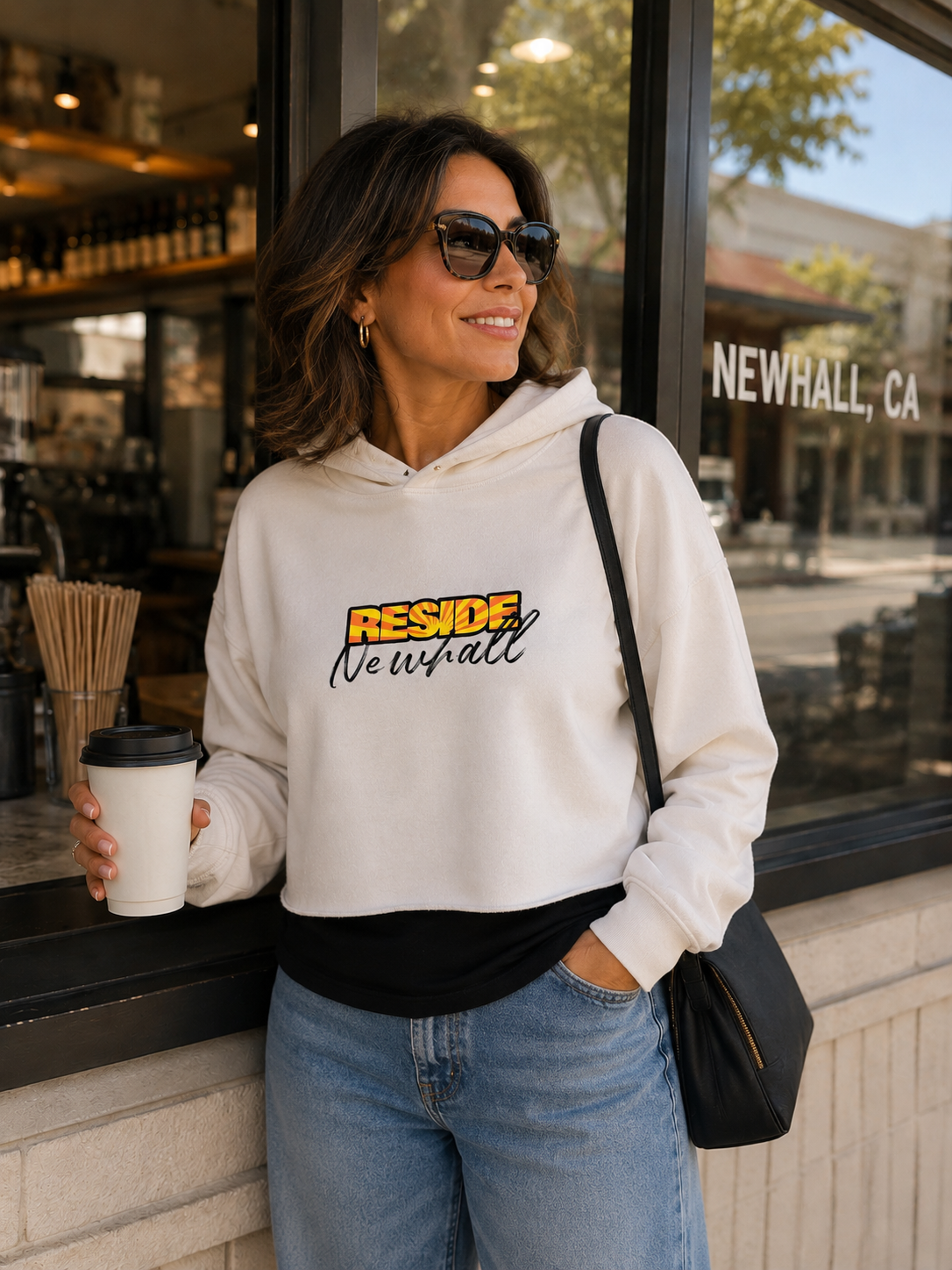 Reside Newhall Cropped Hoodie - Qiana Tarlow