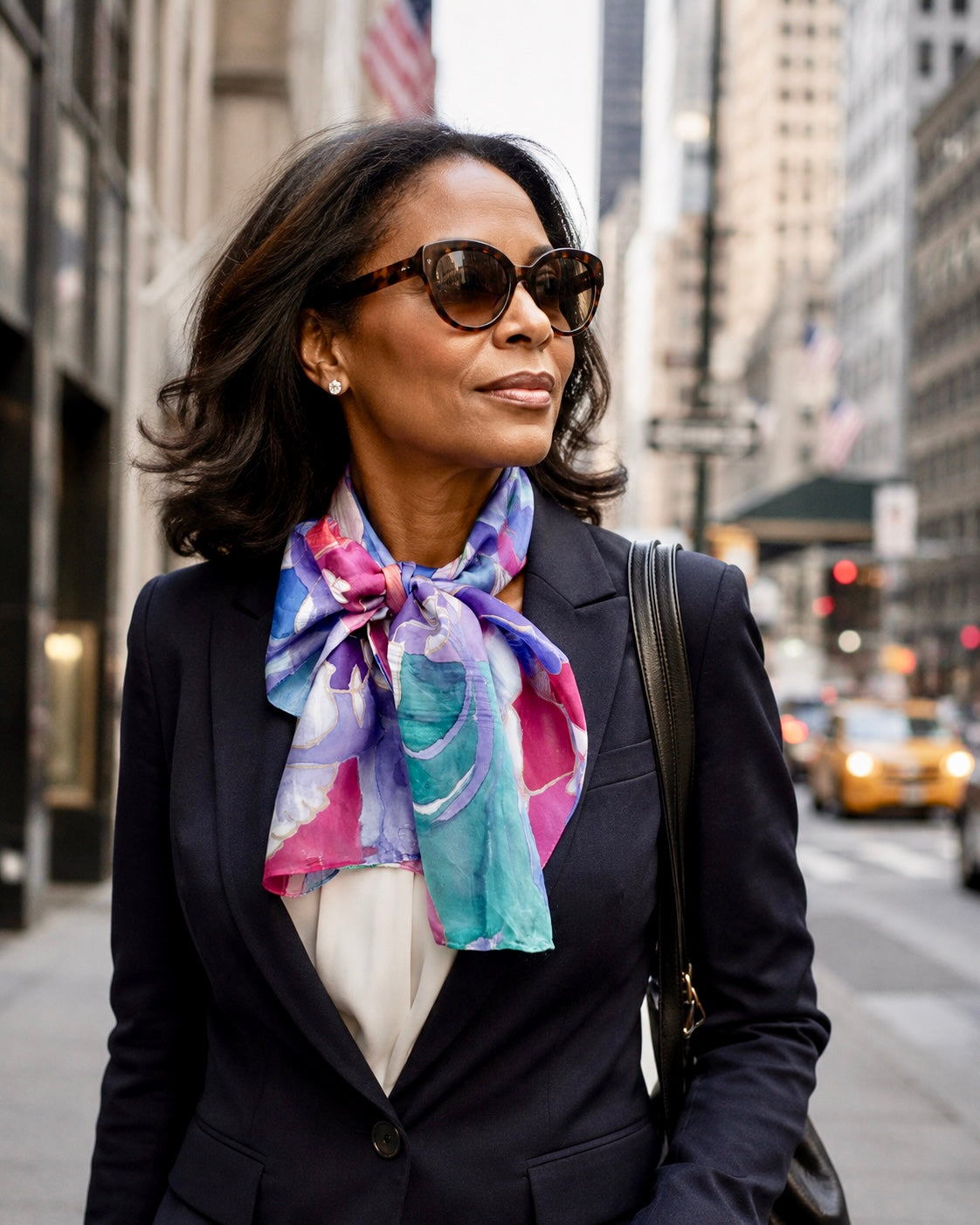 Hand-Painted Silk Scarf (medium) - Georgette Arison