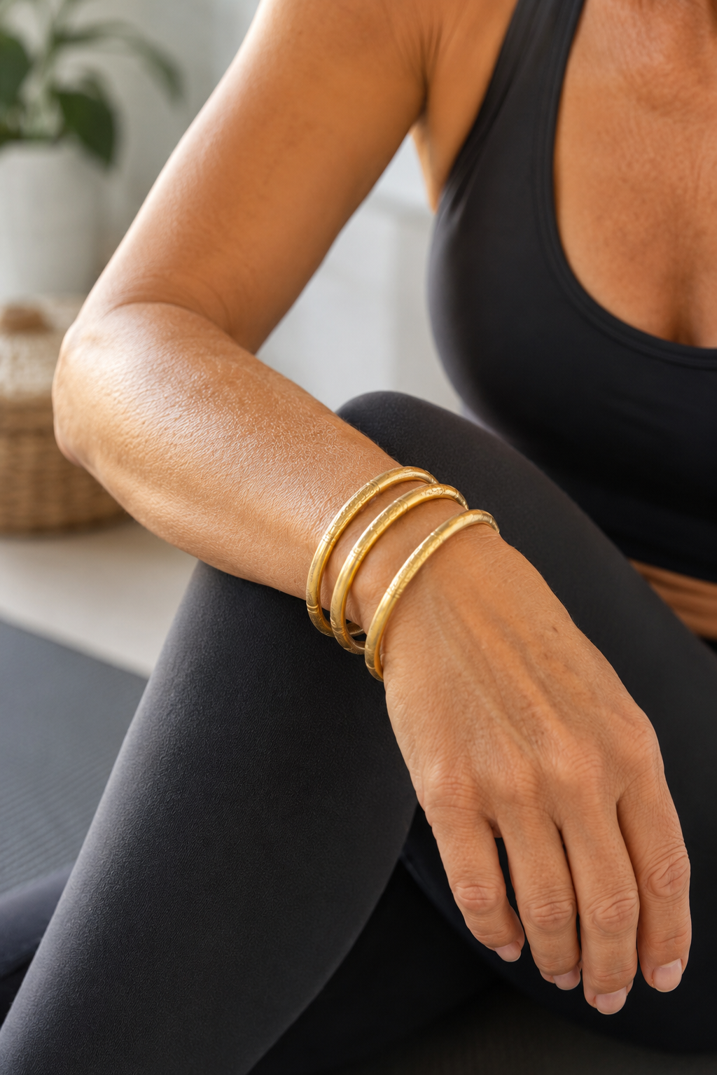 Thai Buddhist Temple Bracelet, Mantra Bangle