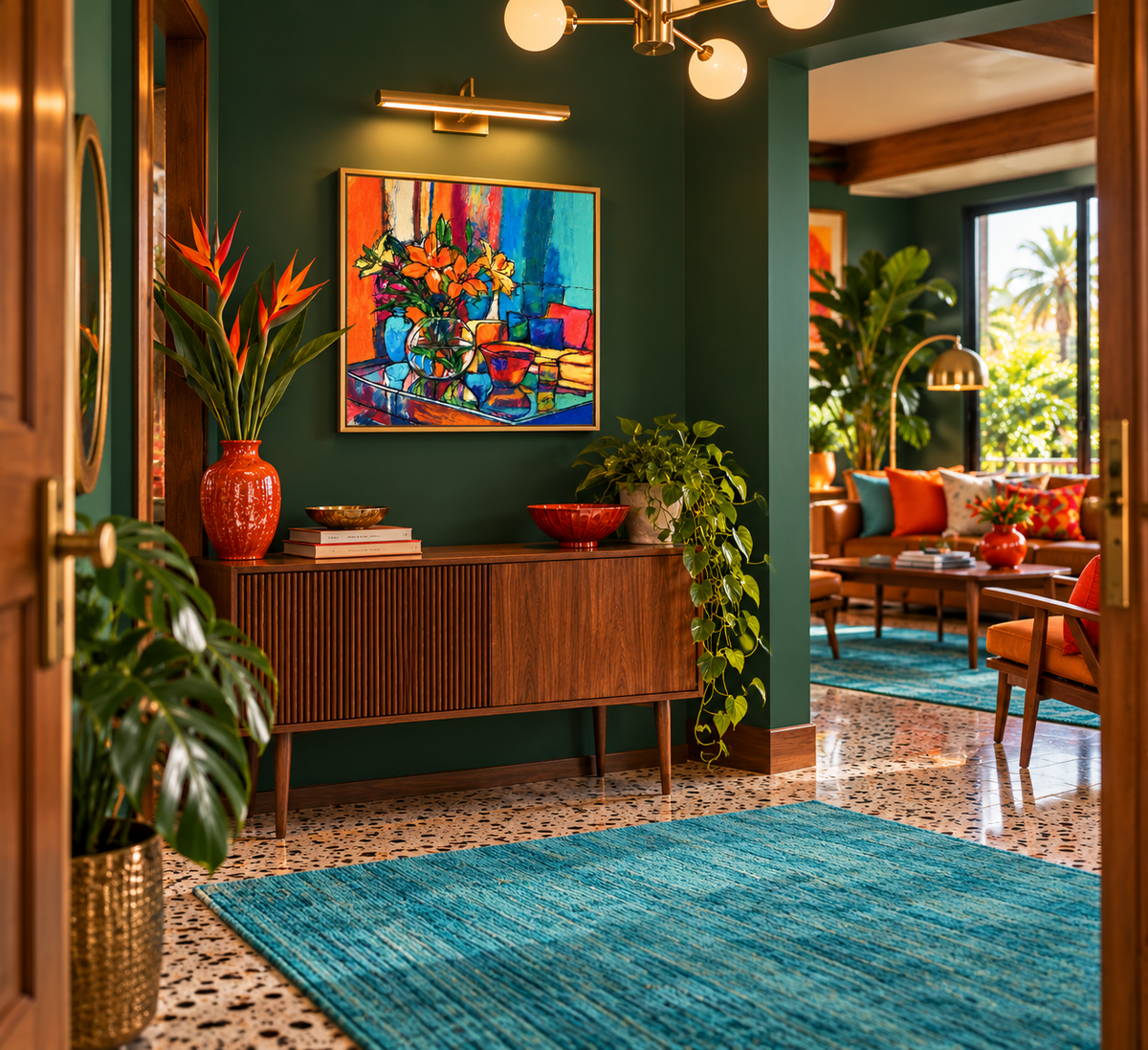 Poster Print of "Lillies in Bloom" - Franklin Duru