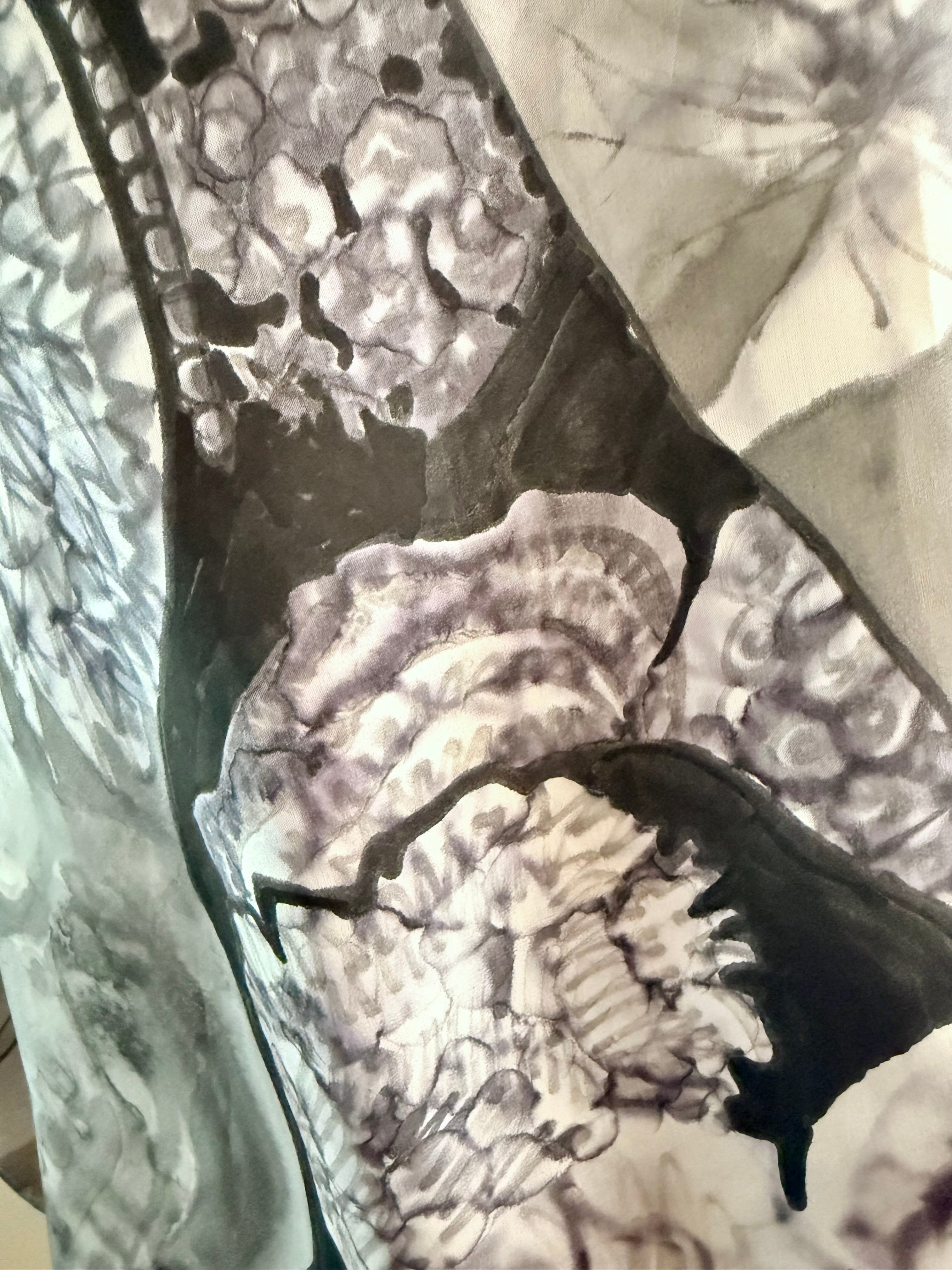Hand-Painted Silk Scarf (large) - Georgette Arison
