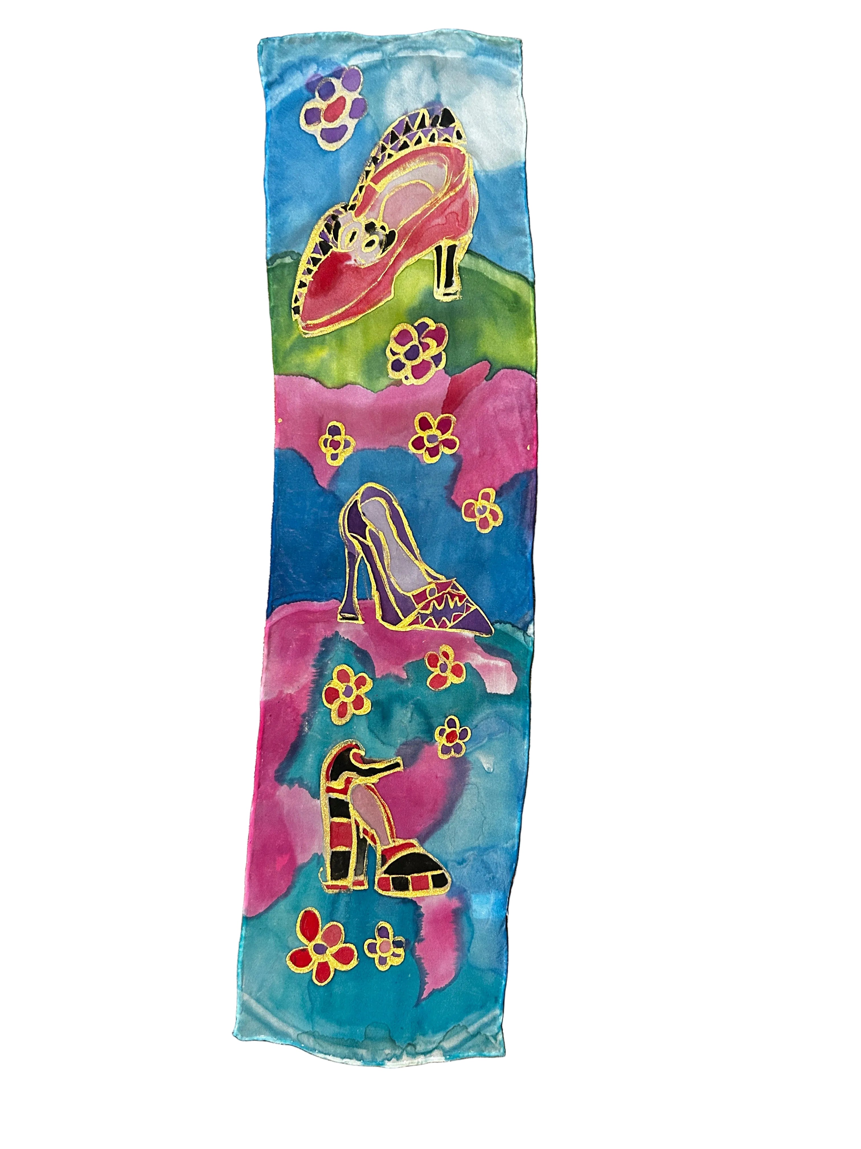 Hand-Painted Silk Scarf (mini) - Georgette Arison