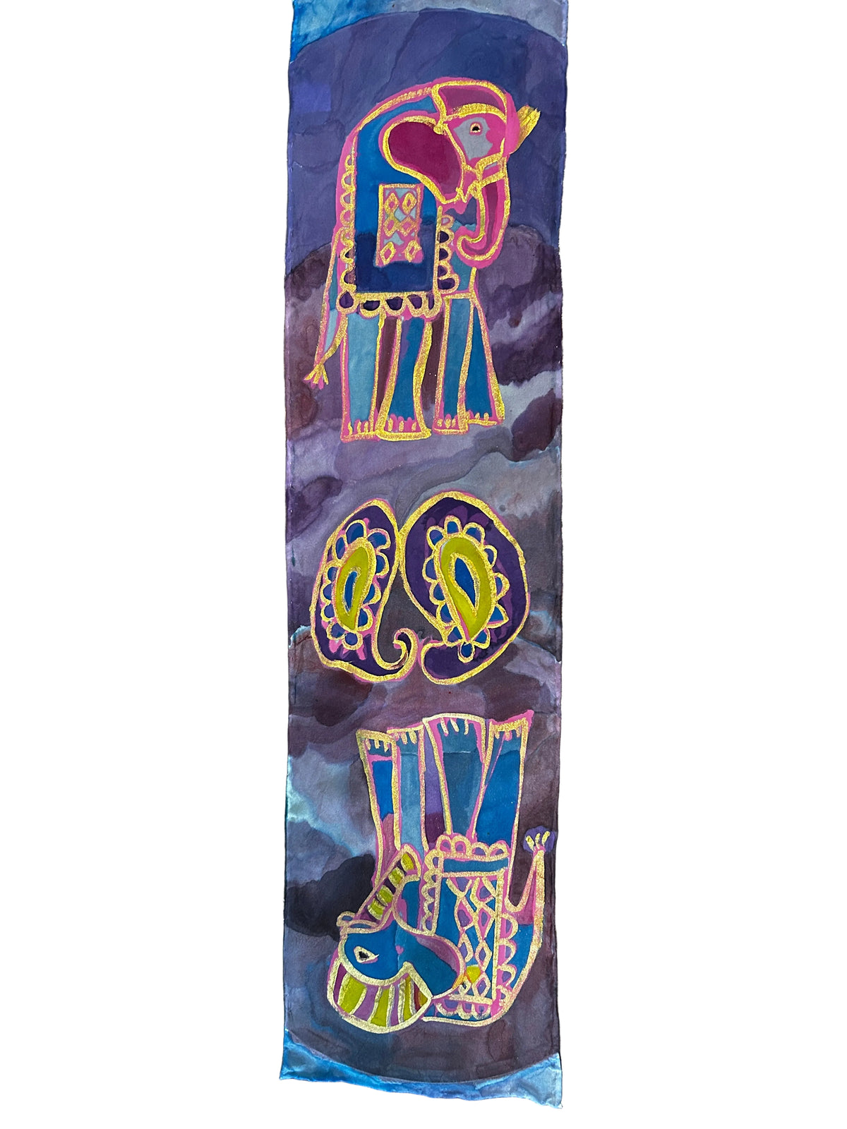 Hand-Painted Silk Scarf (mini) - Georgette Arison