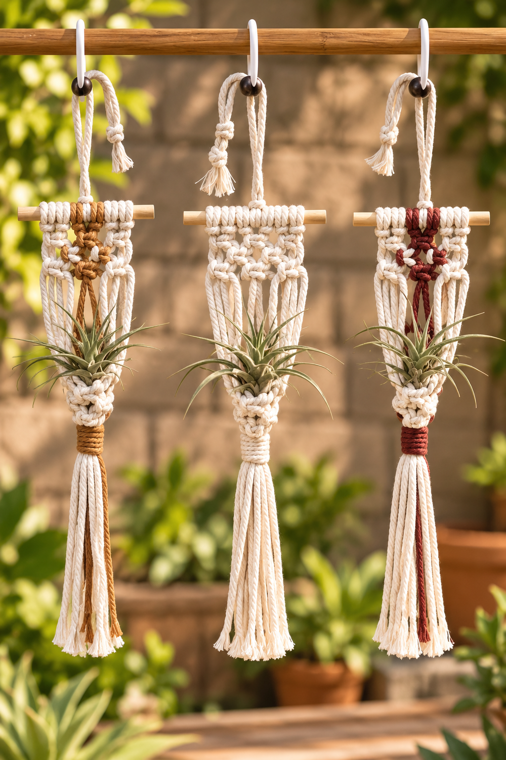 Handmade Macramé Air Plant Hanger - Little Path